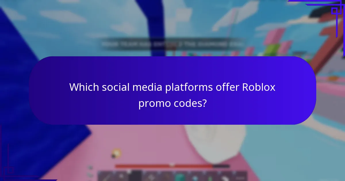 Which social media platforms offer Roblox promo codes?